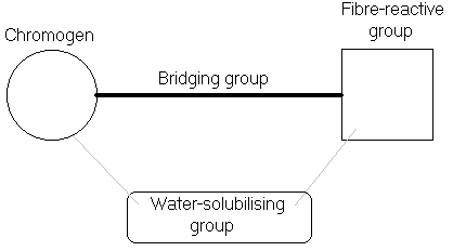Generic fibre-reactive dye structure