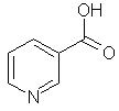 The chemical structure of Nicotinic Acid